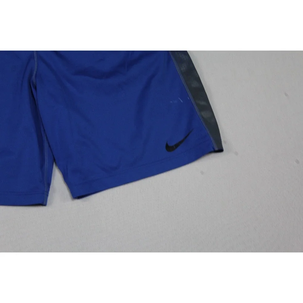 Nike Men Blue Shorts Gym Running Active Casual Dri Fit Size Medium